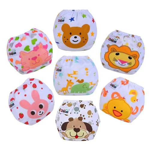 Baby Washable Diappers Waterproof Potty Training Pants Baby Toddler Kid Underwear Cloth Diaper