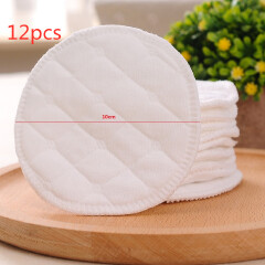 12pcs Reusable Nursing Breast Pads Washable Soft Absorbent Baby Breastfeeding Waterproof Breast Pads