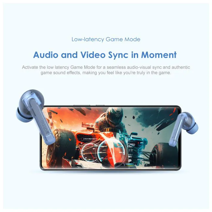 oraimo FreePods Lite ENC 40-hour Playtime Havybass True Wireless Earbuds With APP Control Bluetooth Earphones