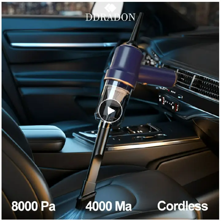 8000Pa wireless vehicle-mounted vacuum cleaner and air cleaner cordless hand-held vehicle-mounted household and vehicle-mounted dual-purpose miniature vacuum cleaner
