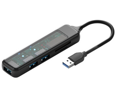 1 high-speed USB3.0HUB cable splitter SD/TF card reader with 5 connected to desktop and laptop computers USB3.0-TF SD