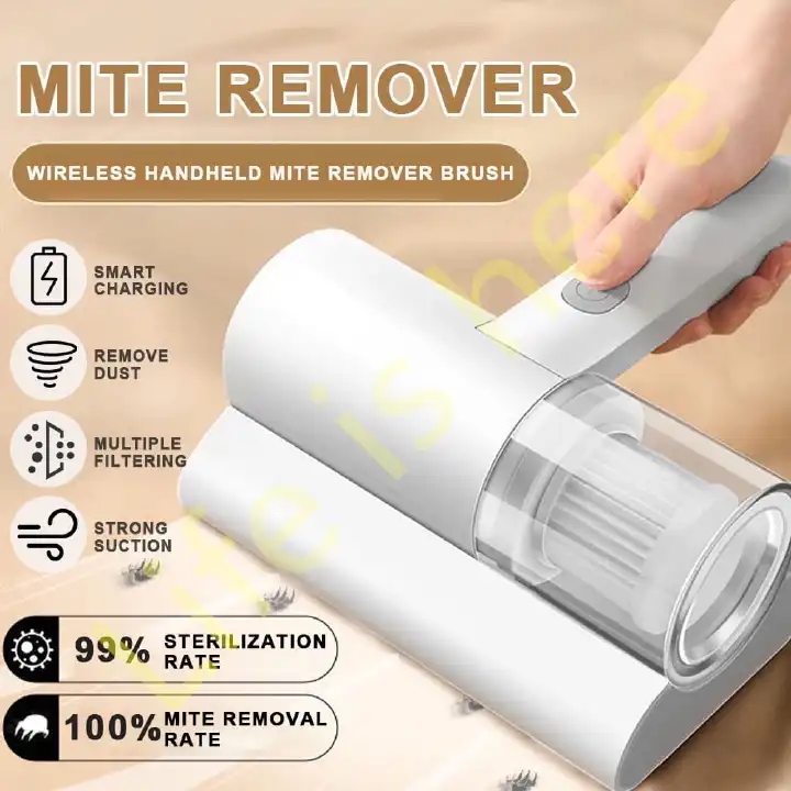 Mattress Vacuum Cleaner, Handheld UV Bed Vacuum, Mite Removal Instrument Wireless Mite Remover Cleaning Machine for Pillows, Sheets, Mattresses, Sofas, Plush Toys and Other Fabric Surfaces 50wats