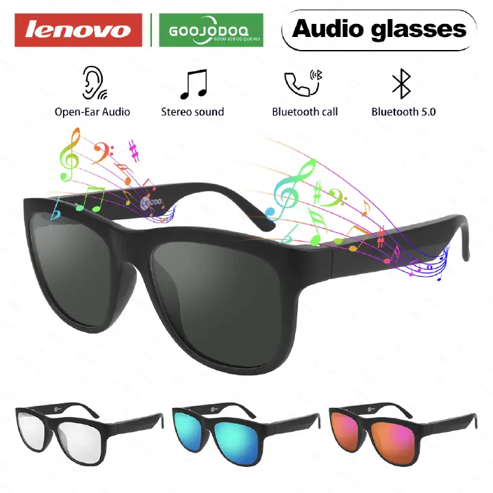 Smart Glasses Wireless Bluetooth 5.0 Sunglasses Outdoor Smart Sport Hands-Free Calling Calling Music Anti-Blue Eyeglasses
