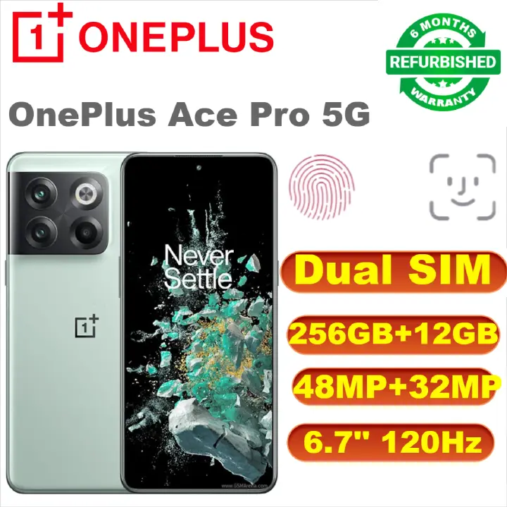 Refurbished Phones OnePlus Ace Pro 5G 10T 10 T Smartphone 150W SUPERVOOC Charge 120Hz AMOLED Display 50MP Camera Mobile Phone