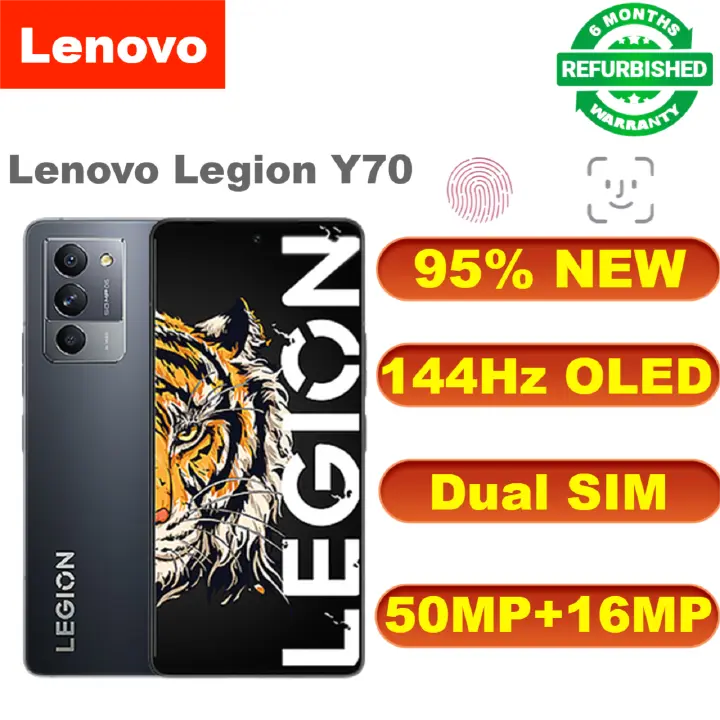 Refurbished Phones Lenovo Legion Y70 Gaming Mobile Phone 6.67 Inch 144Hz OLED Snapdragon 8+ Gen 1 Octa Core 68W FastCharge Android 12