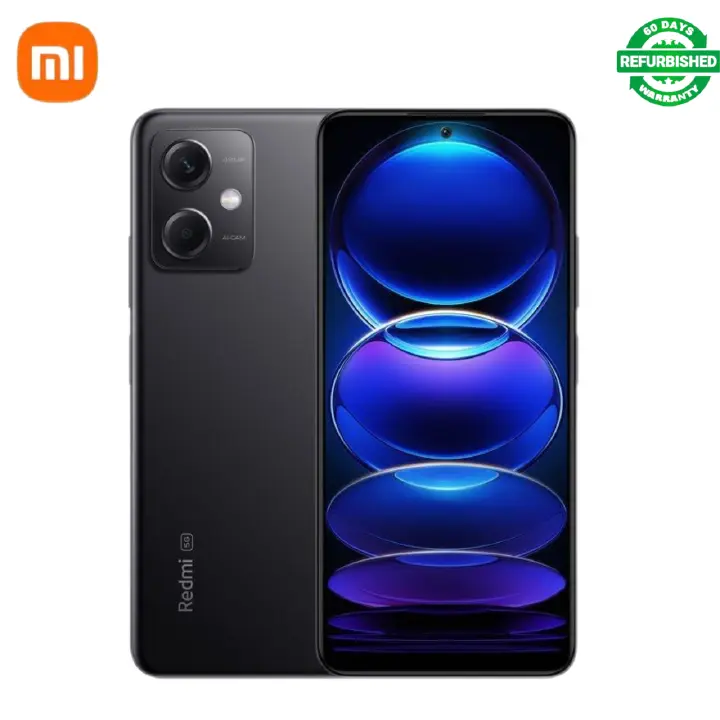 Refurbished Xiaomi Redmi Note 12 5G Smartphones 8GB+128/256GB 6.67 inch 48MP+8MP Dual rear camera Side button fingerprint recognition Snapdragon 4 octa-core 5000mAh Dual-SIM Smartphones
