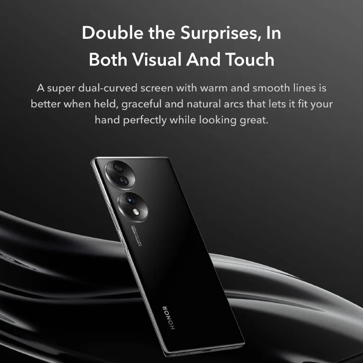 Refurbished Honor 70 5G Smartphones 256GB+8GB 6.67-inch OLED 120Hz Curved Screen 54 MP Triple Rear Camera Android 12 4800mAh Dual SIM Smartphones