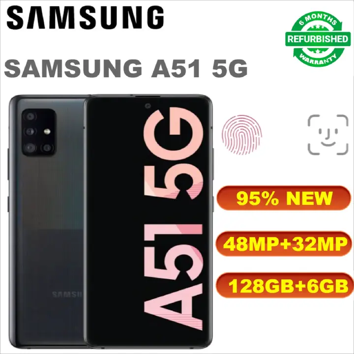 Refurbished Samsung Galaxy A51 5G 128+6GB 4500mAh 6.5" 48MP  2G/3G/4G/5G LTE Android 13 single SIM Smartphones Waterproof google Smart Phones Big Batter mpesa my phones best phones number safaricom
