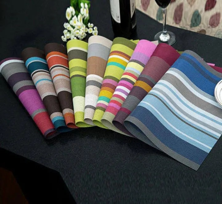 Table Mats - 45cm x 32cm - 6Pcs - Multicoloured Placemats multicoloured one size