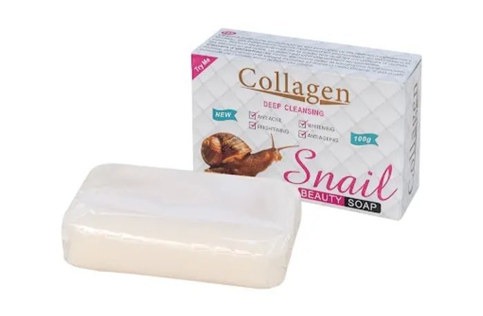 Collagen Snail Essence Whitening Soap 100g Anti-Acne Whitening Brightening Anti-aging