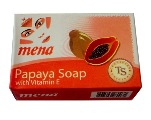 Mena Papaya Soap and Herbal Soap With Vitamin E Cleanses and nourishes the skin Reduces Body Oduor 150g