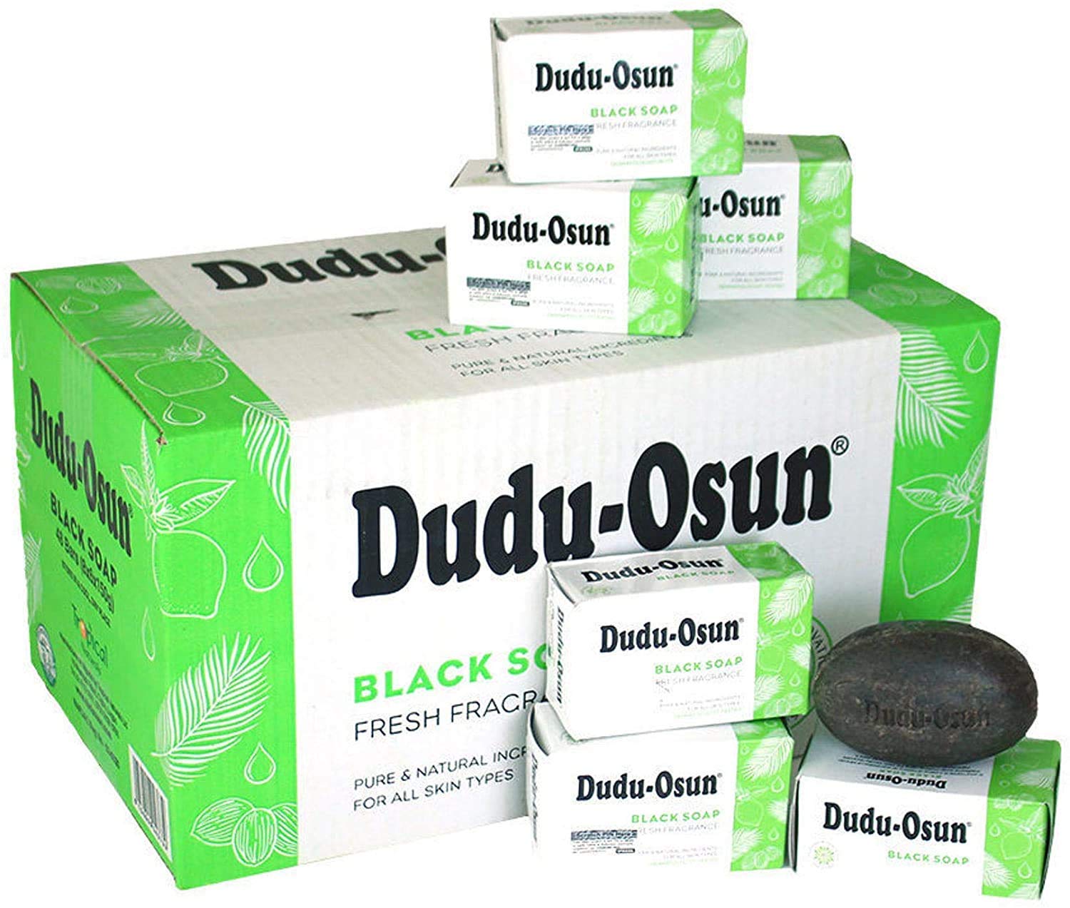 Dudu Osun Black Soap Tropical Natural Soap With Aloe Vera and Natural Vitamins Solution To Refreshed Healthy Skin Skin Care