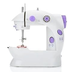 Mini Sewing Machine Double Speed Automatic Thread White