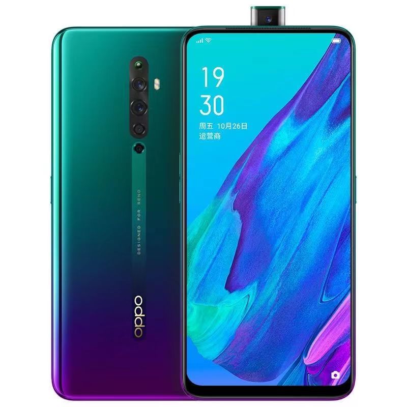 Refurbished OPPO Reno 2z 128GB+8GB 6.5 inch 48MP+16MP Camera Face Unlock Dual SIM Smart Phones