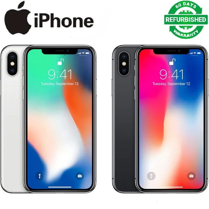 refurbished iPhone X 256GB/64GB + 3GB/ 12MP+7MP 5.8 inch Smartphone A11 Bionic processor 2G/3G/4G/LTE single standard SIM White No face unlock 64GB