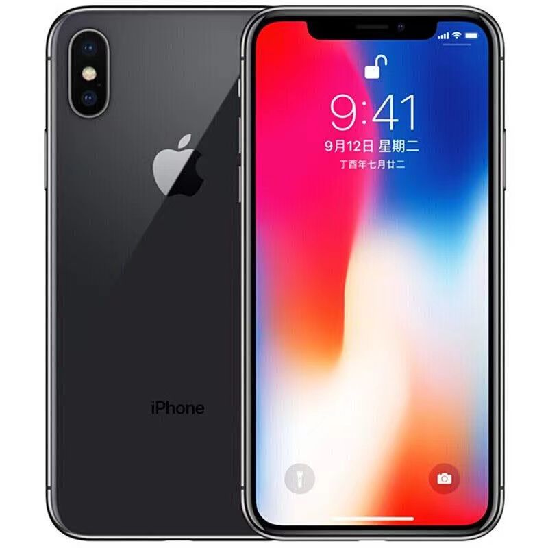 refurbished iPhone X 256GB/64GB + 3GB/ 12MP+7MP 5.8 inch Smartphone A11 Bionic processor 2G/3G/4G/LTE single standard SIM White No face unlock 64GB