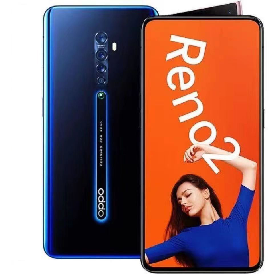 Refurbished Oppo Reno 2 Smartphone 8GB+128GB 6.5 Inch 2G/3G/4G LTE Dual SIM 4000MAH 48MP+16MP Ultra HD Camera No Fingerprint