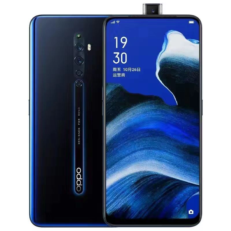 Refurbished (Face Unlock+Fingerprint unlock) OPPO Reno 2Z Smart phone 8GB+128GB Smartphone 6.5 inch 2G/3G/4G LTE 48MP + 13MP + 8MP + 2MP + 16MP Camera Dual SIM 4000mAh