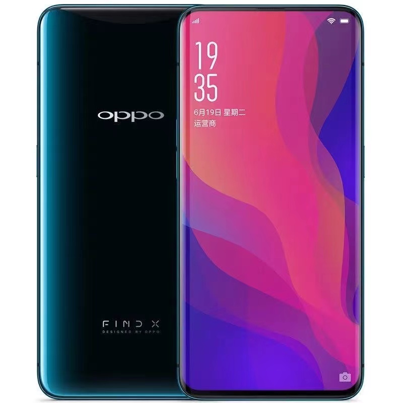 Refurbished Oppo Findx Smartphone Lifting Lens Face ID 6.42-inch 8+128/8+256GB Camera: 20MP+16MP Front Camera: 25MP Qualcomm Snapdragon 845 Random Color 8GB+128GB Non-Curved Screen