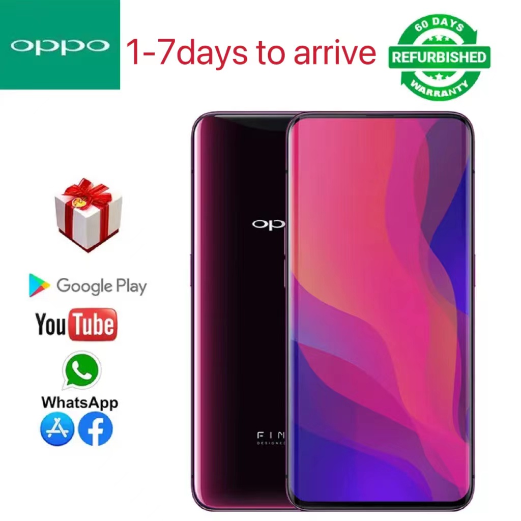 Refurbished Oppo Findx Smartphone Lifting Lens Face ID 6.42-inch 8+128/8+256GB Camera: 20MP+16MP Front Camera: 25MP Qualcomm Snapdragon 845 Random Color 8GB+128GB Non-Curved Screen