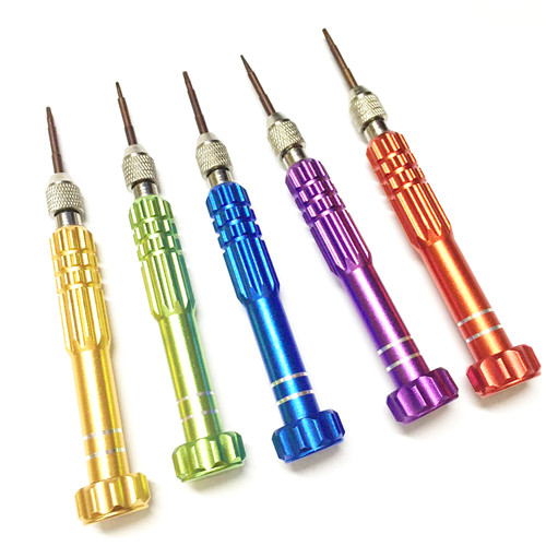 Mini 5 In 1 Aluminium Fix Magnetic Phone Repair Opening Tool Screwdriver Set for Smartphone/MarBook