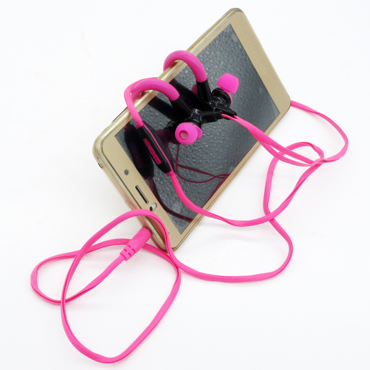 Ear Hook Earphones Stereo Music Headsets with Micfor iPhone/Xiaomi/HTC/Sony/Meizu