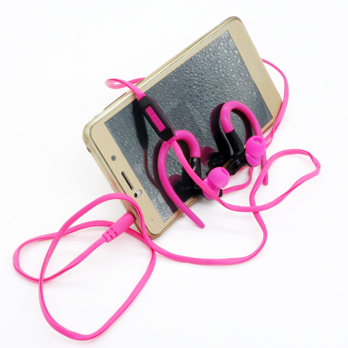 Ear Hook Earphones Stereo Music Headsets with Micfor iPhone/Xiaomi/HTC/Sony/Meizu