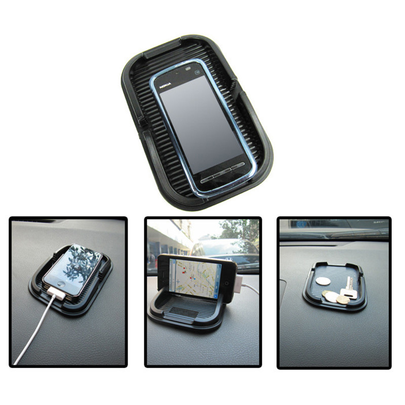 Car Anti-Slip Mat Dashboard Mobile Phone Pad  Support for Cigaretter/Lighter/Cellphone/Coins