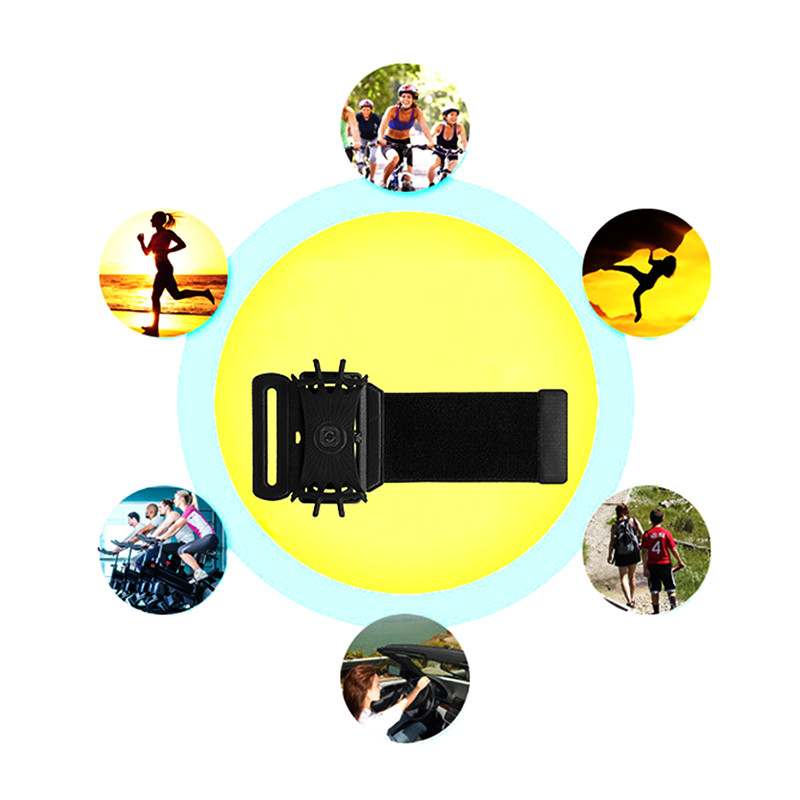 Sports Rotating Arm Bag 180 Degree Free Adjustment Wrist Bags For Cellphones