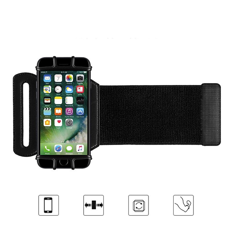 Sports Rotating Arm Bag 180 Degree Free Adjustment Wrist Bags For Cellphones