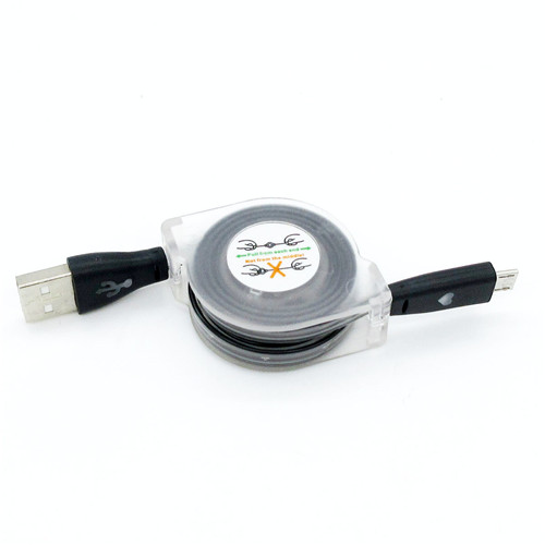 Luminous Universal 1M Retractable LED Light Micro USB Cable Charging Line V8 Cable for Andriod Phone