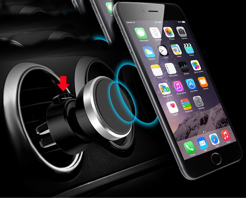 Universal Magnetic Car Phone Holder 360 Degree Rotatable Car Air Vent Outlet Mount for Phone