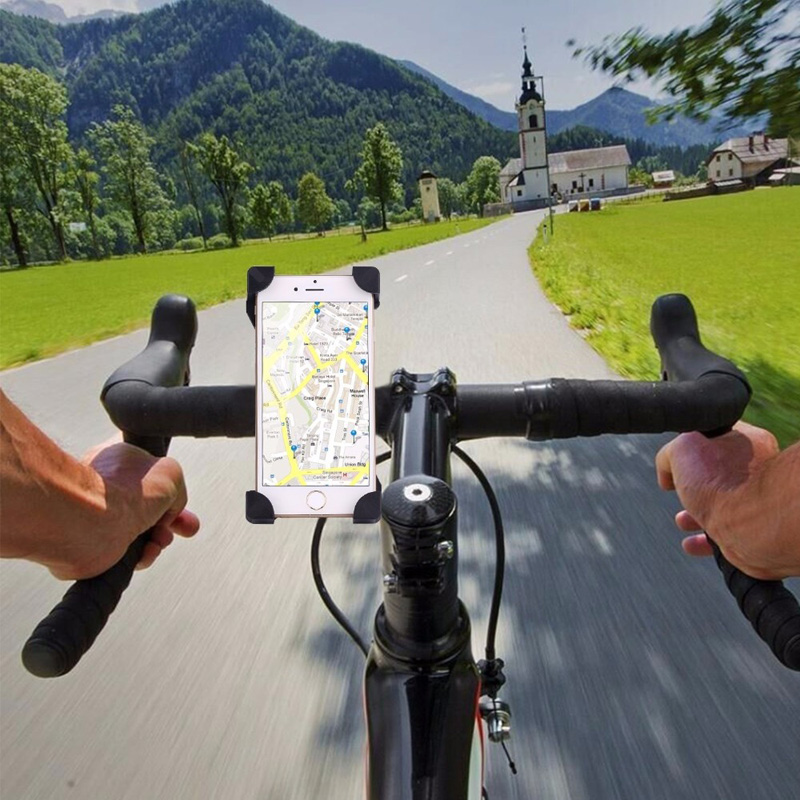 Anti-Slip Universal 360 Rotating Bicycle Bike Phone Holder Handlebar Clip Stand Mount Bracket