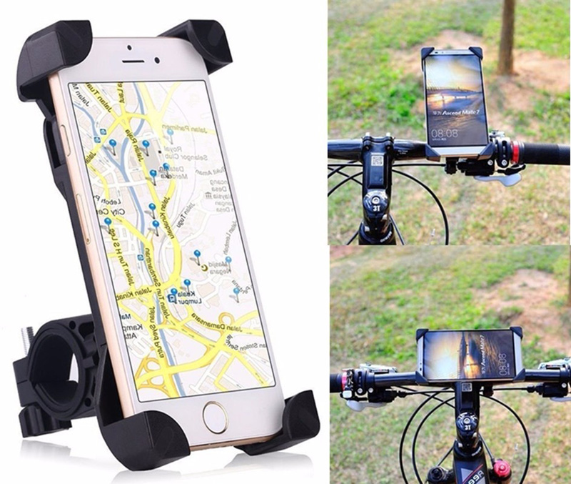Anti-Slip Universal 360 Rotating Bicycle Bike Phone Holder Handlebar Clip Stand Mount Bracket