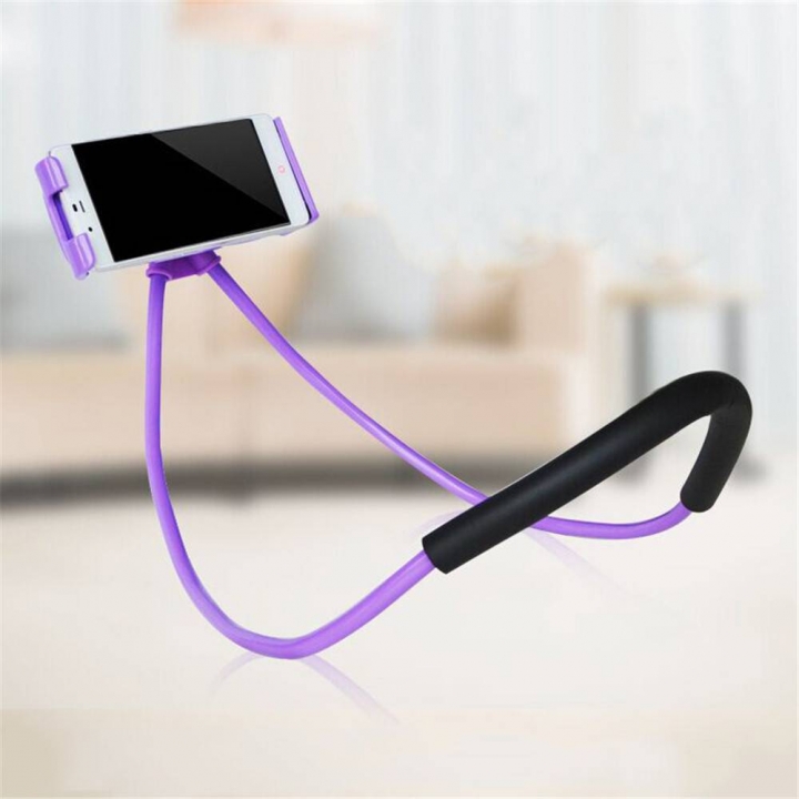 Lazy Bracket Universal 360° Rotation Flexible Phone Selfie Holder Neck Bed Mount Anti-skid for Phone