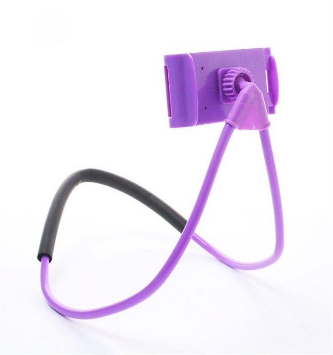 Lazy Bracket Universal 360° Rotation Flexible Phone Selfie Holder Neck Bed Mount Anti-skid for Phone