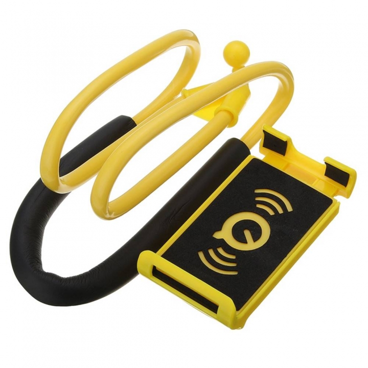 Lazy Bracket Universal 360° Rotation Flexible Phone Selfie Holder Neck Bed Mount Anti-skid for Phone