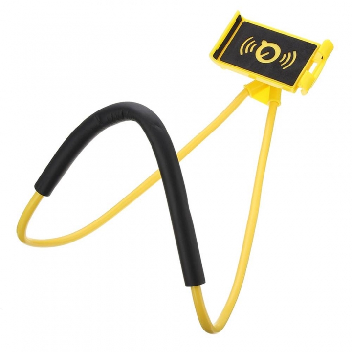 Lazy Bracket Universal 360° Rotation Flexible Phone Selfie Holder Neck Bed Mount Anti-skid for Phone