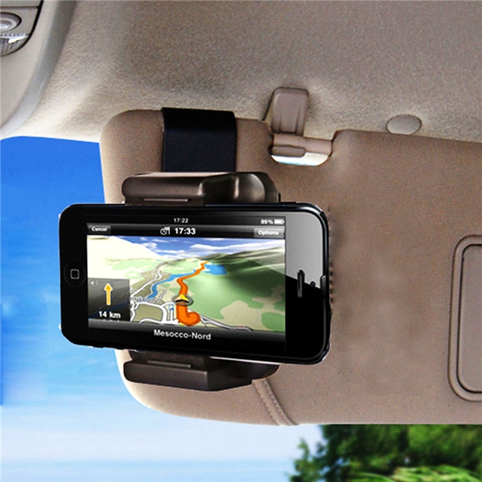 Car Phone Sun Visor Bracket Holder Foe iPhone 5 5S 6 6S 6S Plus 7 7S /Tablets/Andrio Mobile Phone