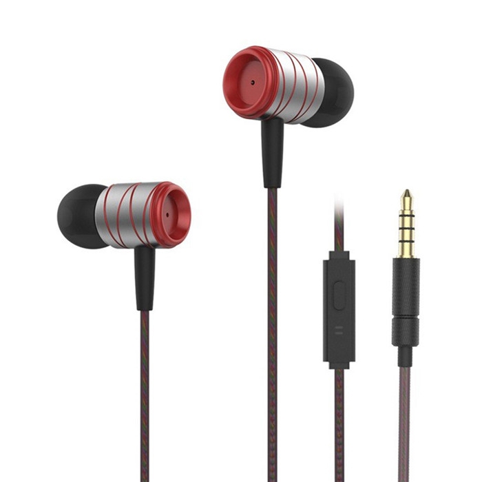 3.5mm Line Type Portable Earbuds Headset Super Bass In Ear Earphones