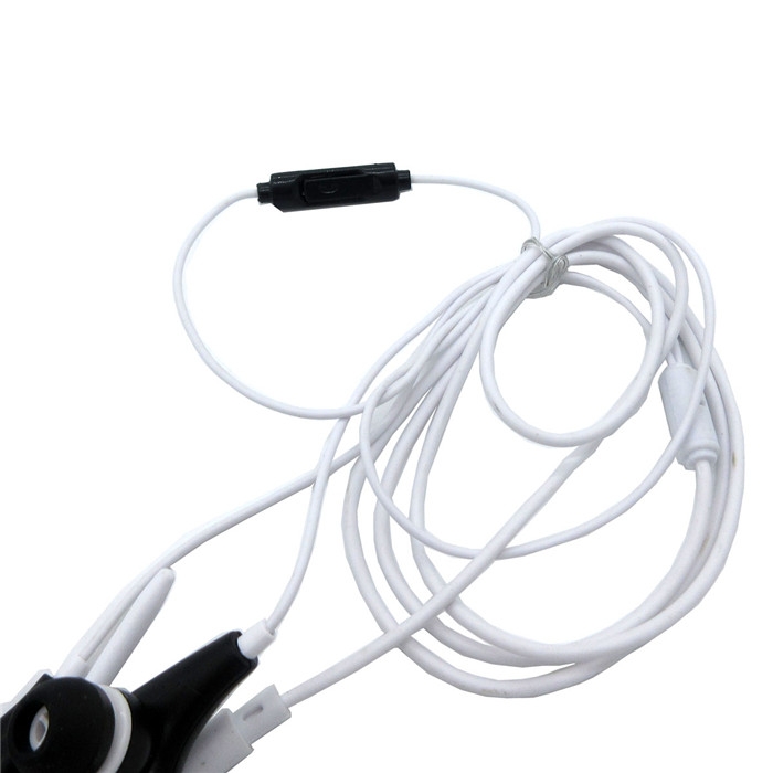 Wired Ear Hook Style Headphone Headset Stereo Music Sports White Black Earphone
