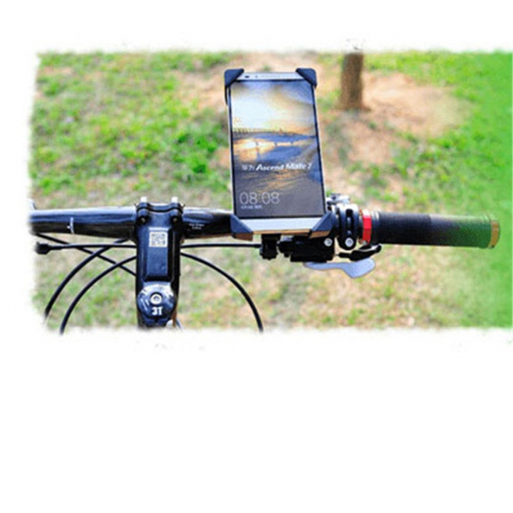 Anti-Slip 360 Rotating Bicycle Bike Phone Holder Handlebar Mount Bracket For Smart Mobile Cellphone