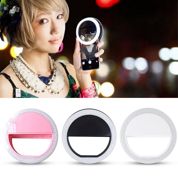 Mobile Phone Selfie Portable LED Ring Fill Light Photography Camera
