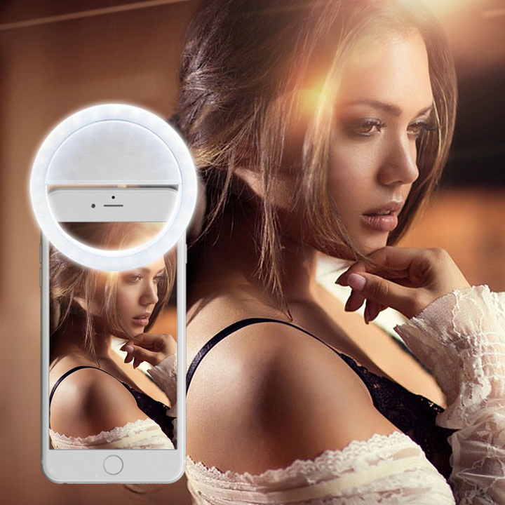 Mobile Phone Selfie Portable LED Ring Fill Light Photography Camera