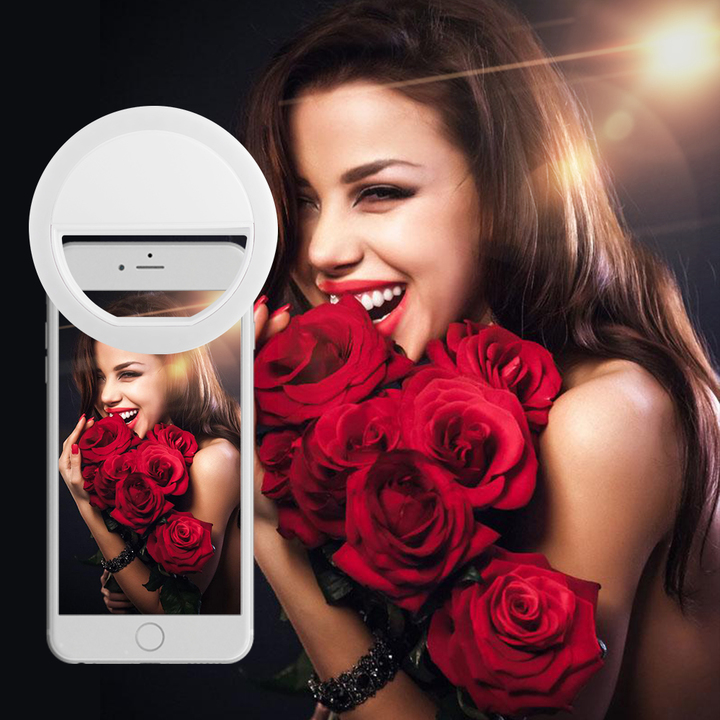 Mobile Phone Selfie Portable LED Ring Fill Light Photography Camera