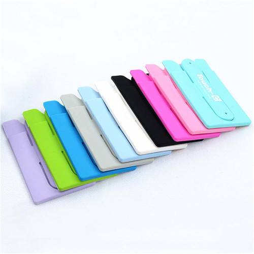 Silicone Mobile Phone Sticks Holder Smart Wallet Card Bracket Mount To Phone Back