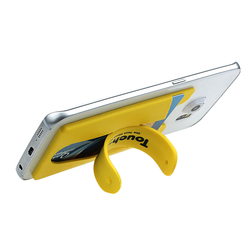 Silicone Mobile Phone Sticks Holder Smart Wallet Card Bracket Mount To Phone Back
