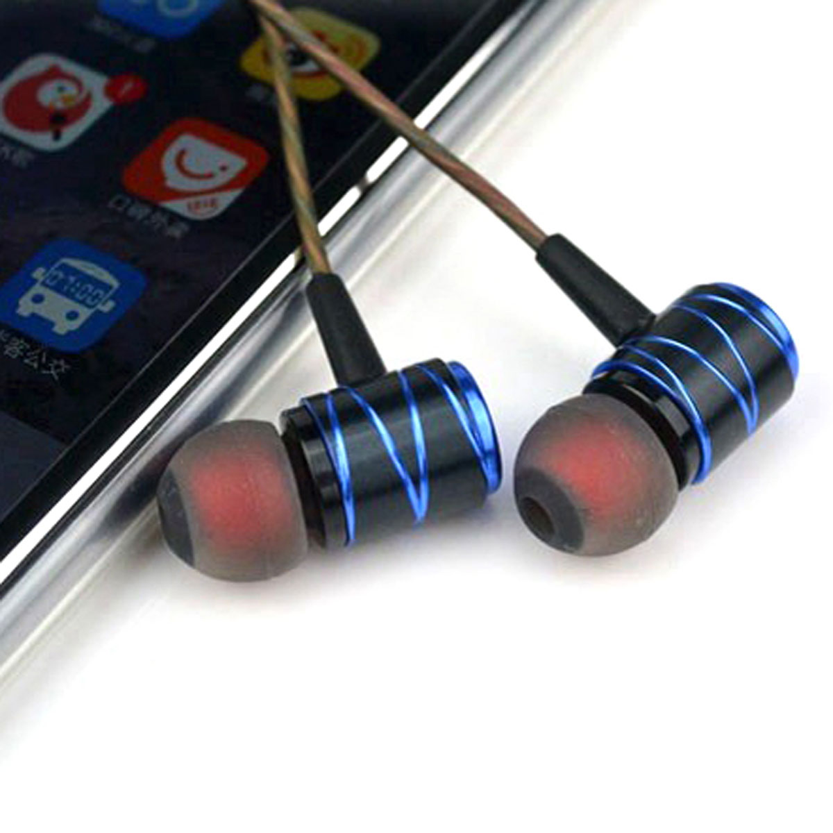 In-Ear Wired Earphone 3.5mm Earbuds Earphones Music Sport Gaming Headset With mic