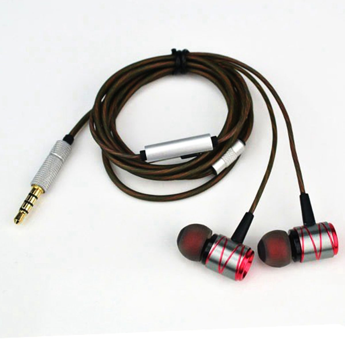 In-Ear Wired Earphone 3.5mm Earbuds Earphones Music Sport Gaming Headset With mic