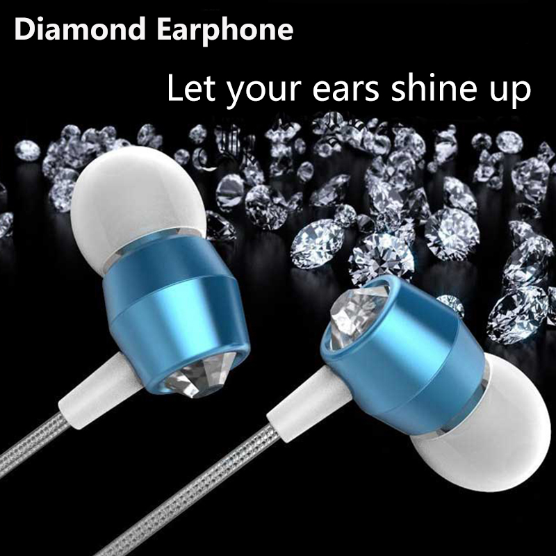 New Wired Earphone Stereo In-Ear 3.5mm Earphone Headset with Mic for Laptop Smartphone